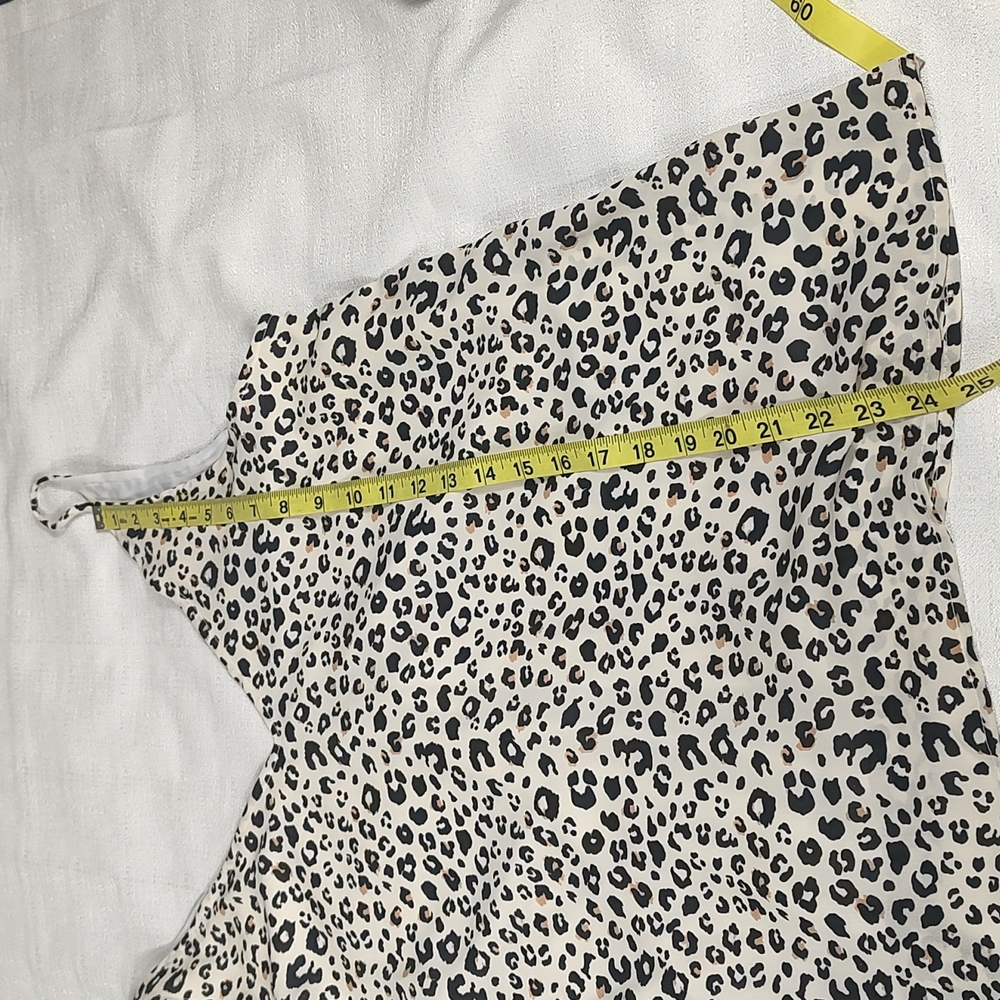 Caramela Beige and Leopard Print Tank Top Size Large - Picture 6 of 6